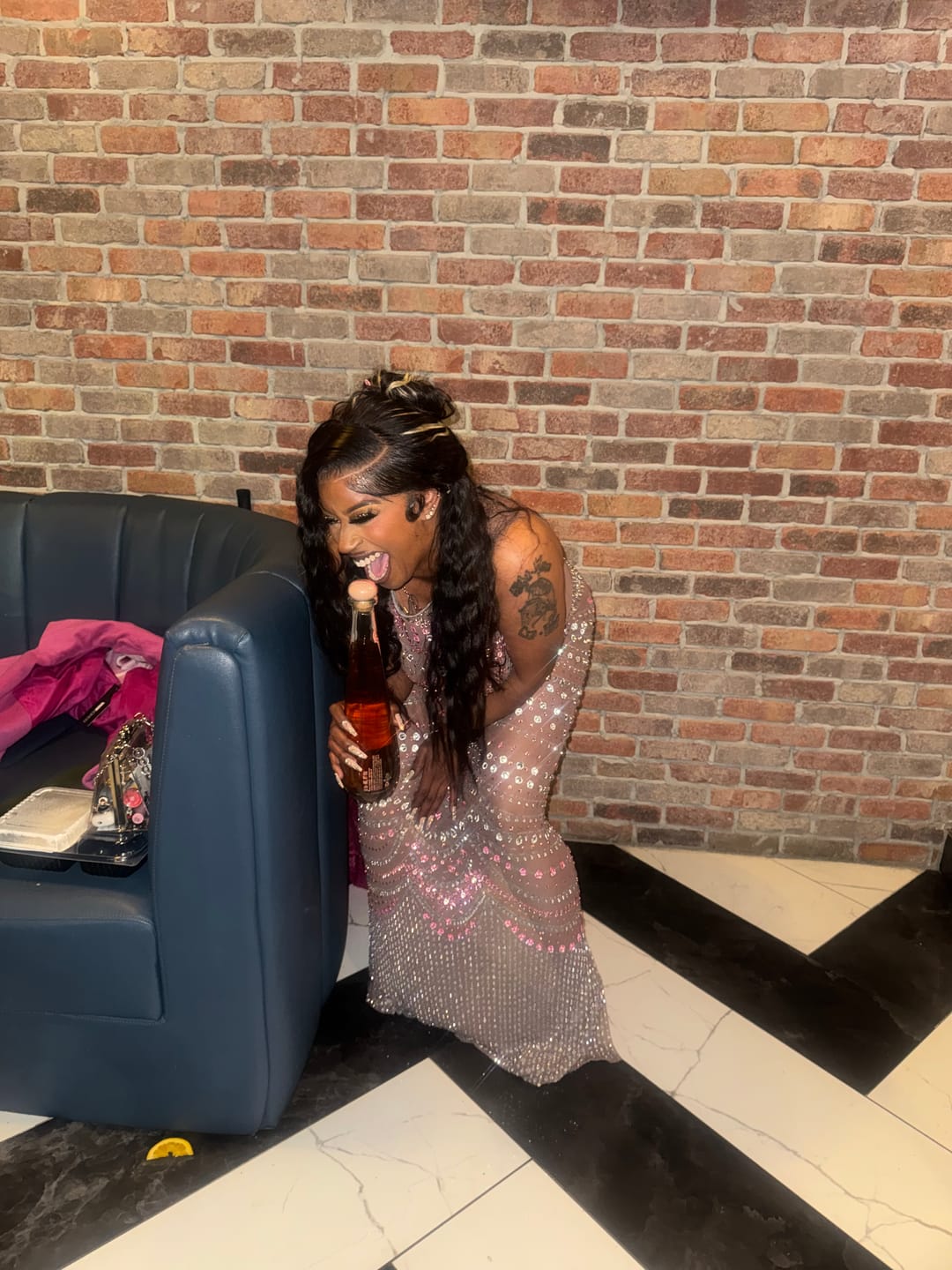 Customer photo review of Belen Pink Maxi Dress (Made To Order)