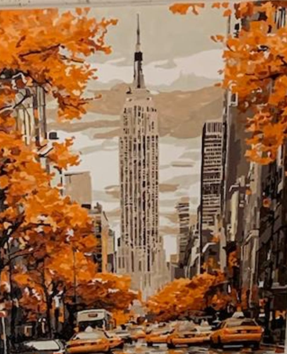 Customer photo review of Malen nach Zahlen - New Yorker Herbst
