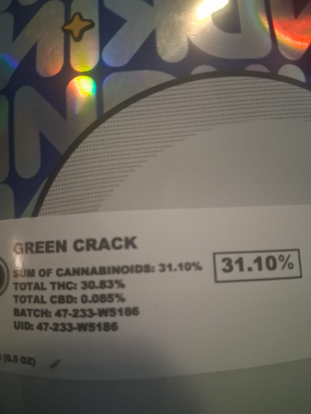 Customer photo review of Green Crack - 14 Grams - Sativa