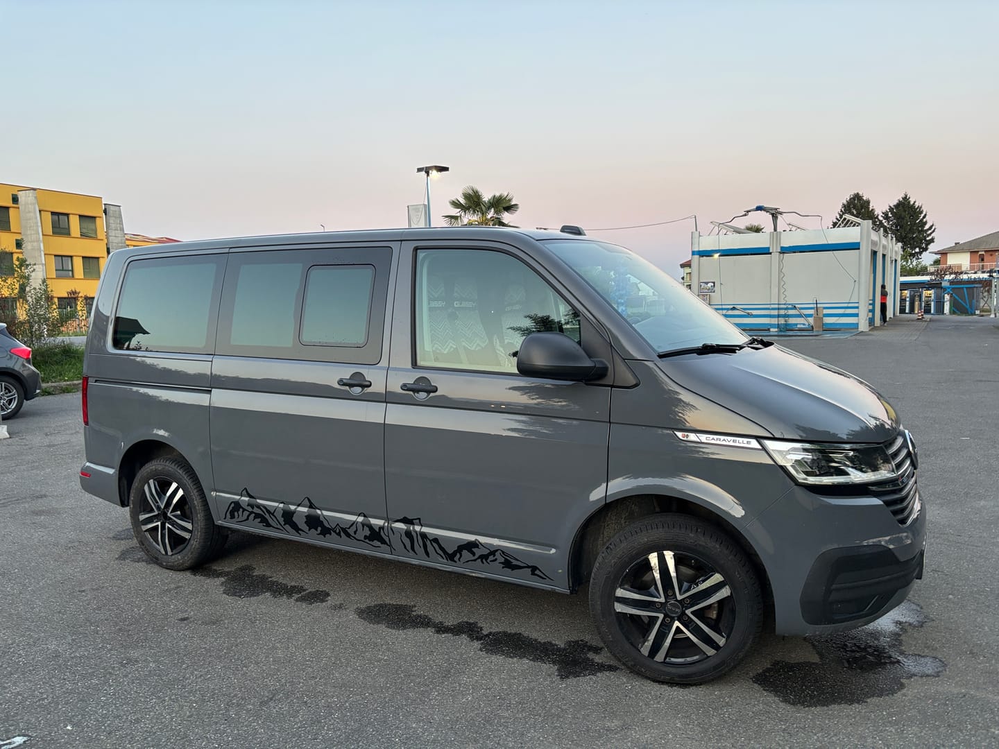 Customer photo review of VW Transporter T5 T6 Mountain Side Stripe Decal Kit - Universal Fit
