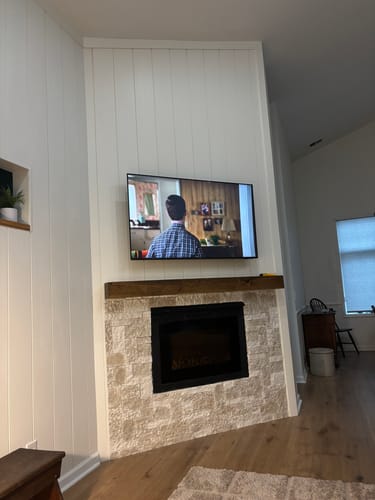 Customer photo review of Rustic Mantels