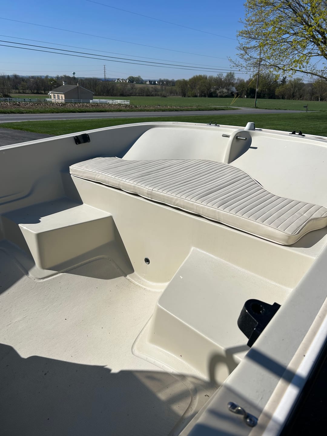 Customer photo review of Boston Whaler Vintage 16'/17' Bow Cushion - Fits 1961 - 1976 Hulls