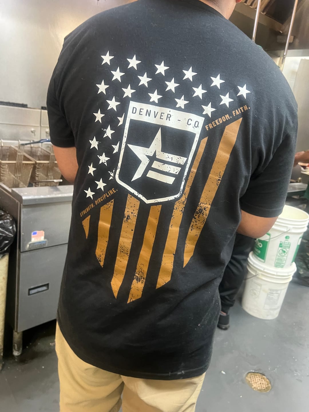 Customer photo review of United Shield Tee