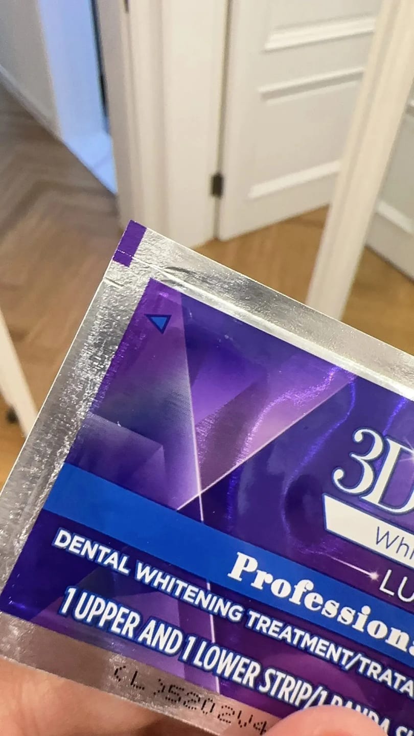 Customer photo review of Crest 3D Whitestrips Professional Effects