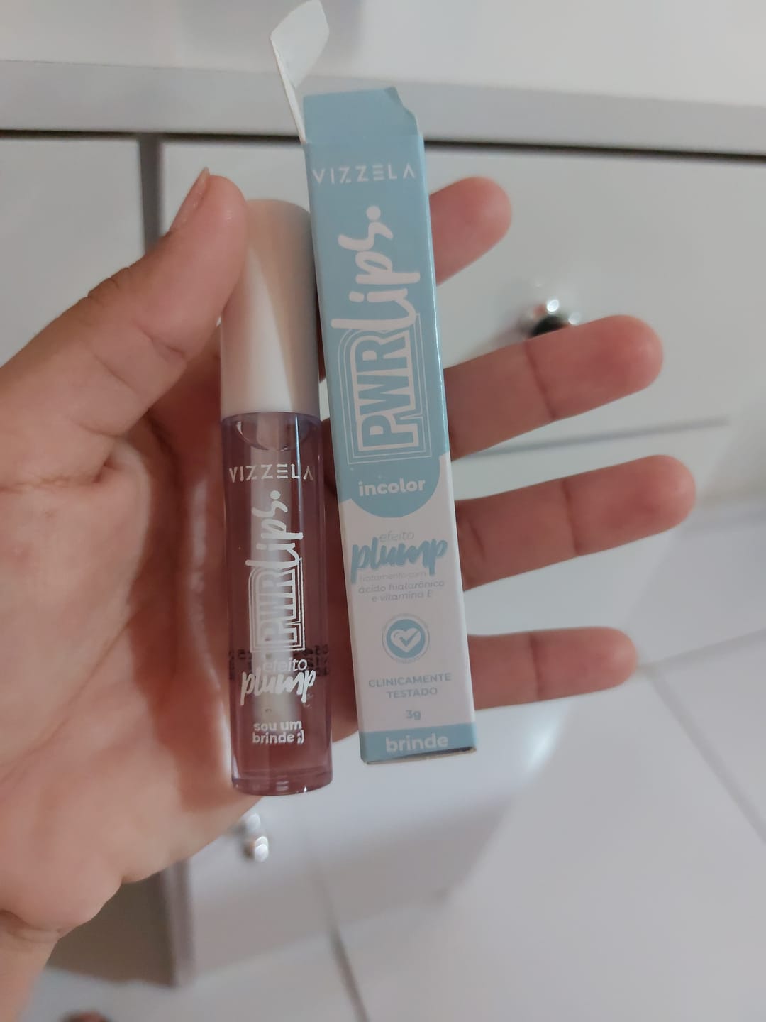 Customer photo review of Mini produto brinde