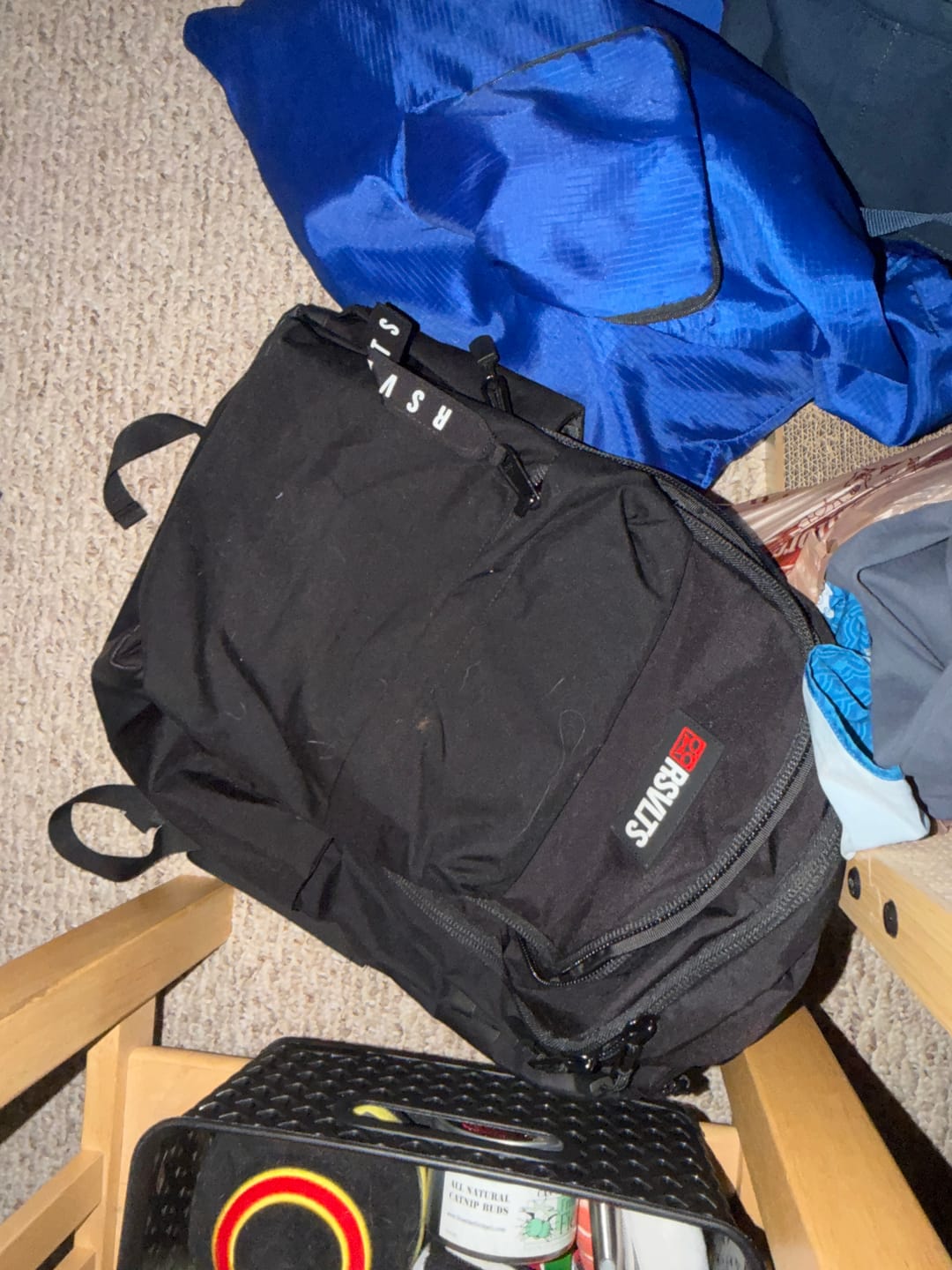 Customer photo review of RSVLTS Black Backpack V1