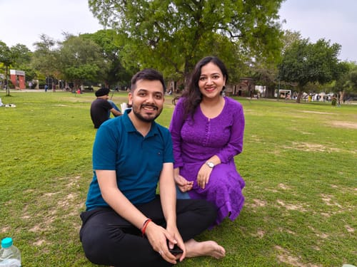 Customer photo review of Nazakat Deep Purple Cotton Kurta