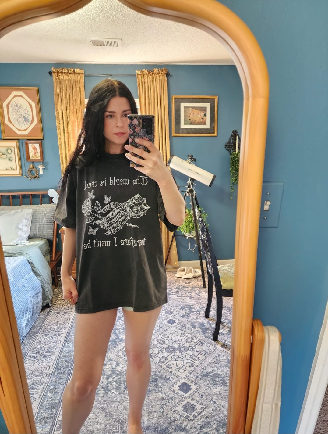 Customer photo review of Cruel World Oversized Tee