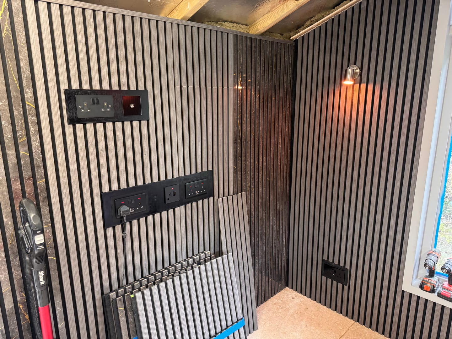 Customer photo review of Acoustic Wall Panel End Trim (Multiple Colours)