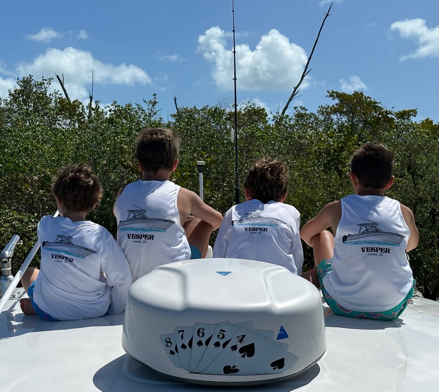 Customer photo review of Youth/Kids Dri-Fit Custom Boat Shirts