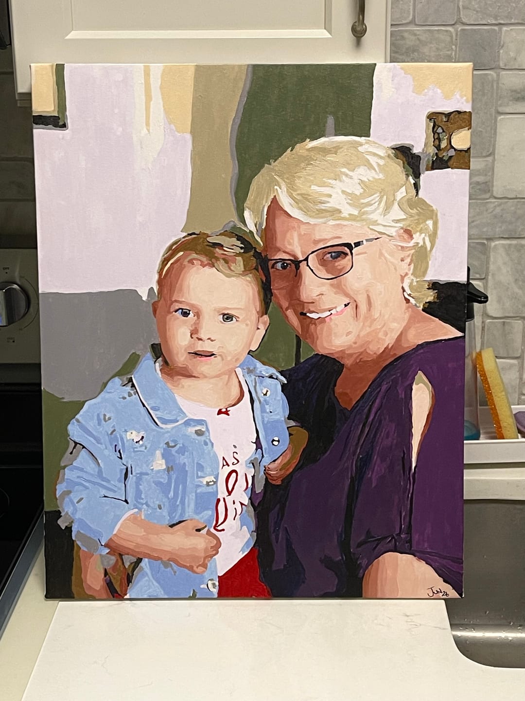 Customer photo review of Paint by Number Kit