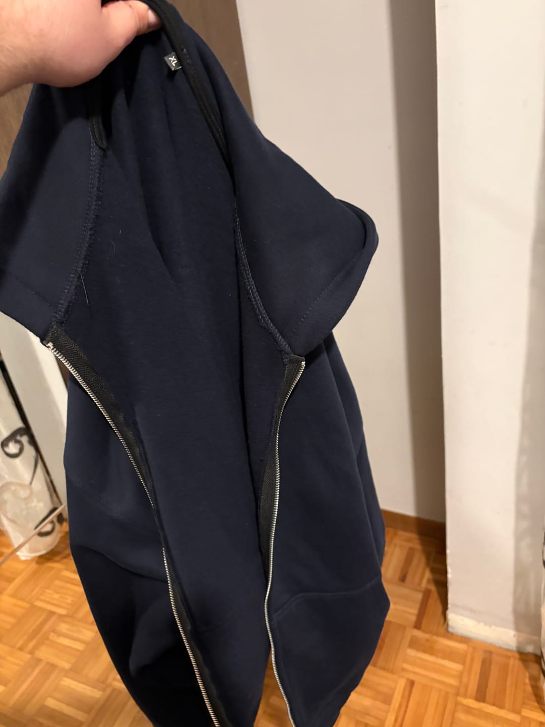 Customer photo review of Zip Hoodie Premium Blanks 330GSM Night Blue