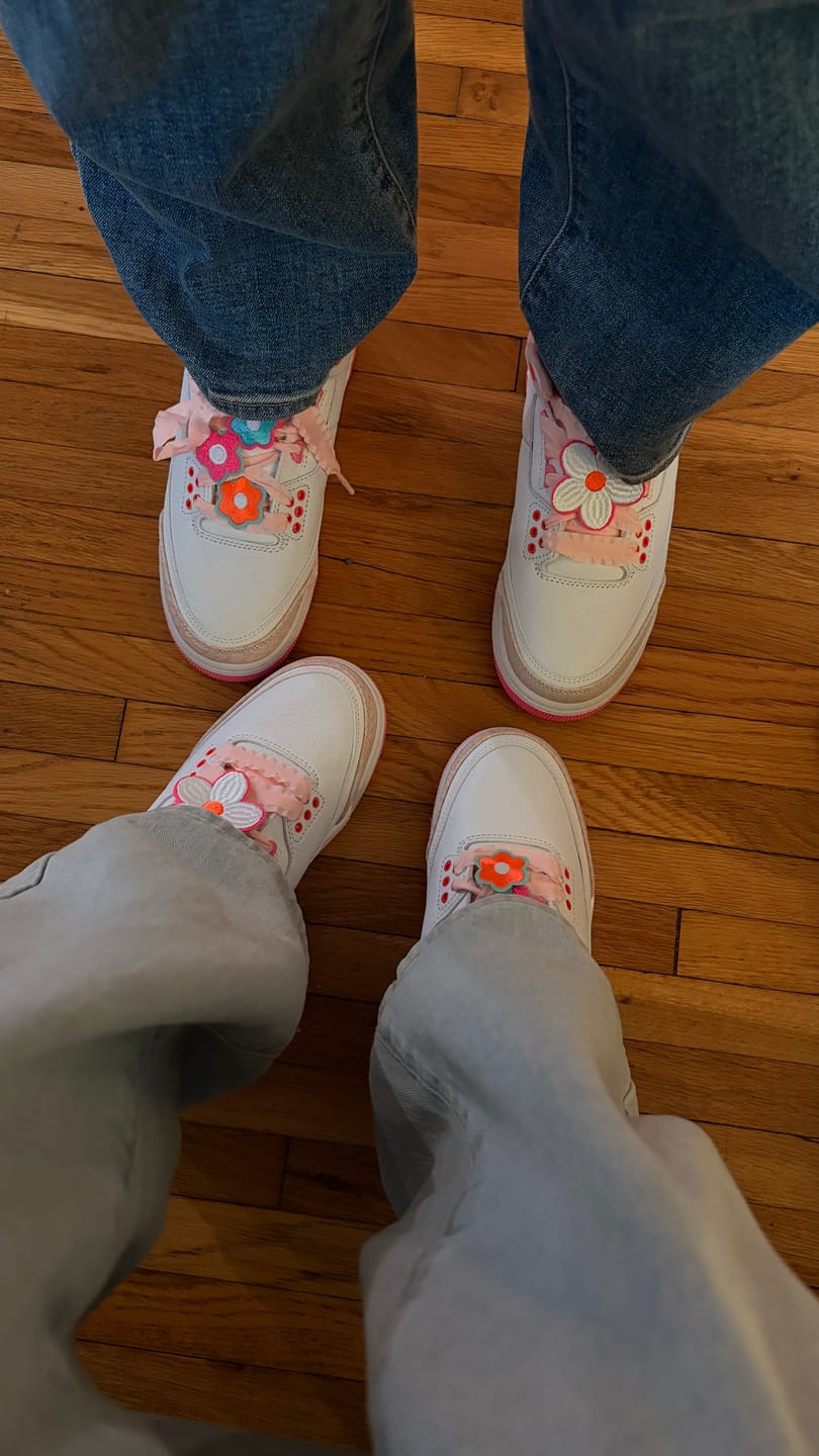 Customer photo review of Air Jordan 3 Retro "Spring Flowers" - Non Adult
