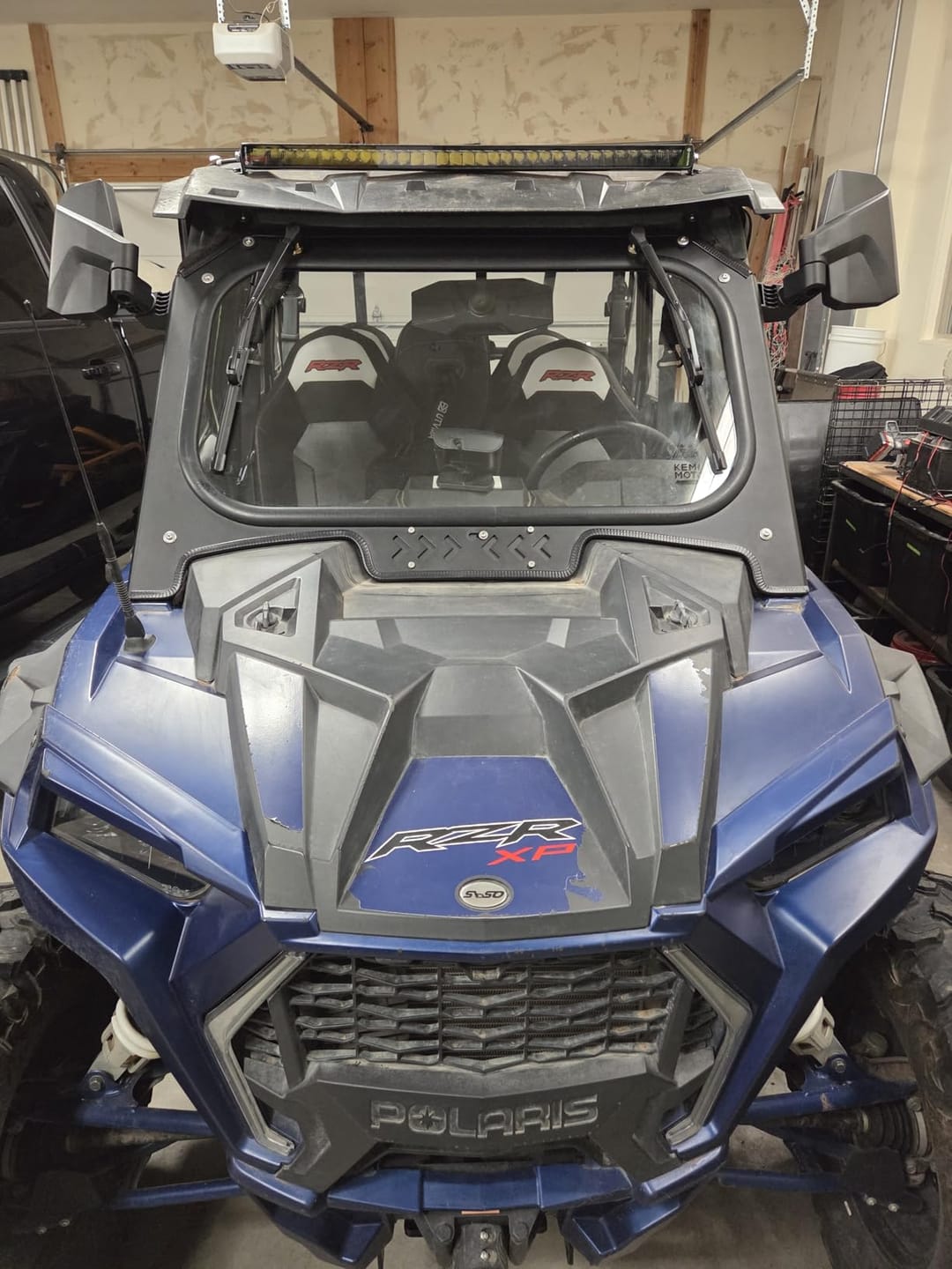 Customer photo review of Glass Windshield with 2 Manual Wipers for 2019-2023 Polaris RZR XP 1000 /Turbo