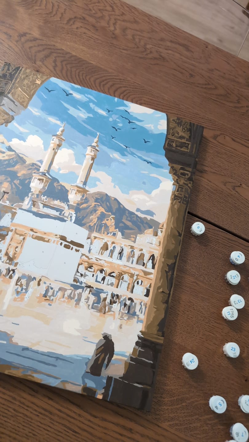 Customer photo review of Malen nach Zahlen - Zur Kaaba