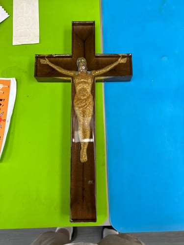 Customer photo review of 6.7x5.6x0.6" Jesus Corpus Silicone Mold