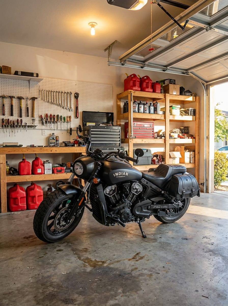 Customer photo review of 25L - SpiritBlade Large 2025+ Indian Scout Sixty Bobber Leather Motorcycle Saddlebags