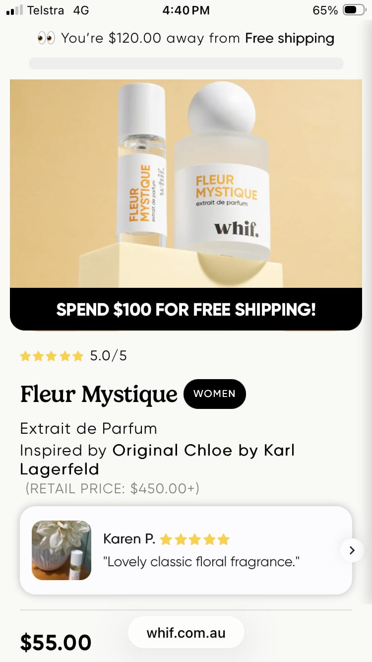 Customer photo review of Fleur Mystique