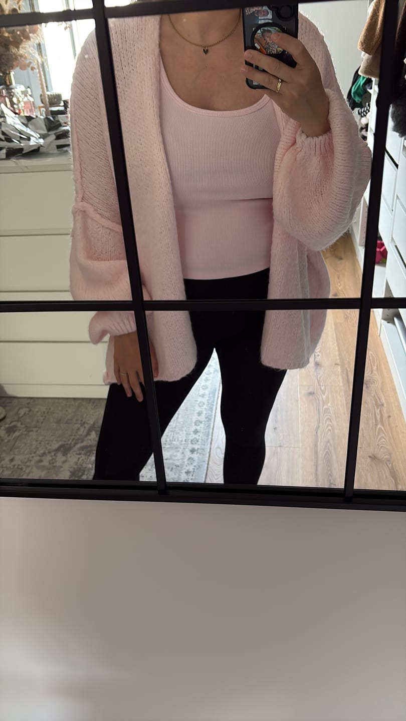 Customer photo review of Ultra Softer Casual Oversized Cardigan