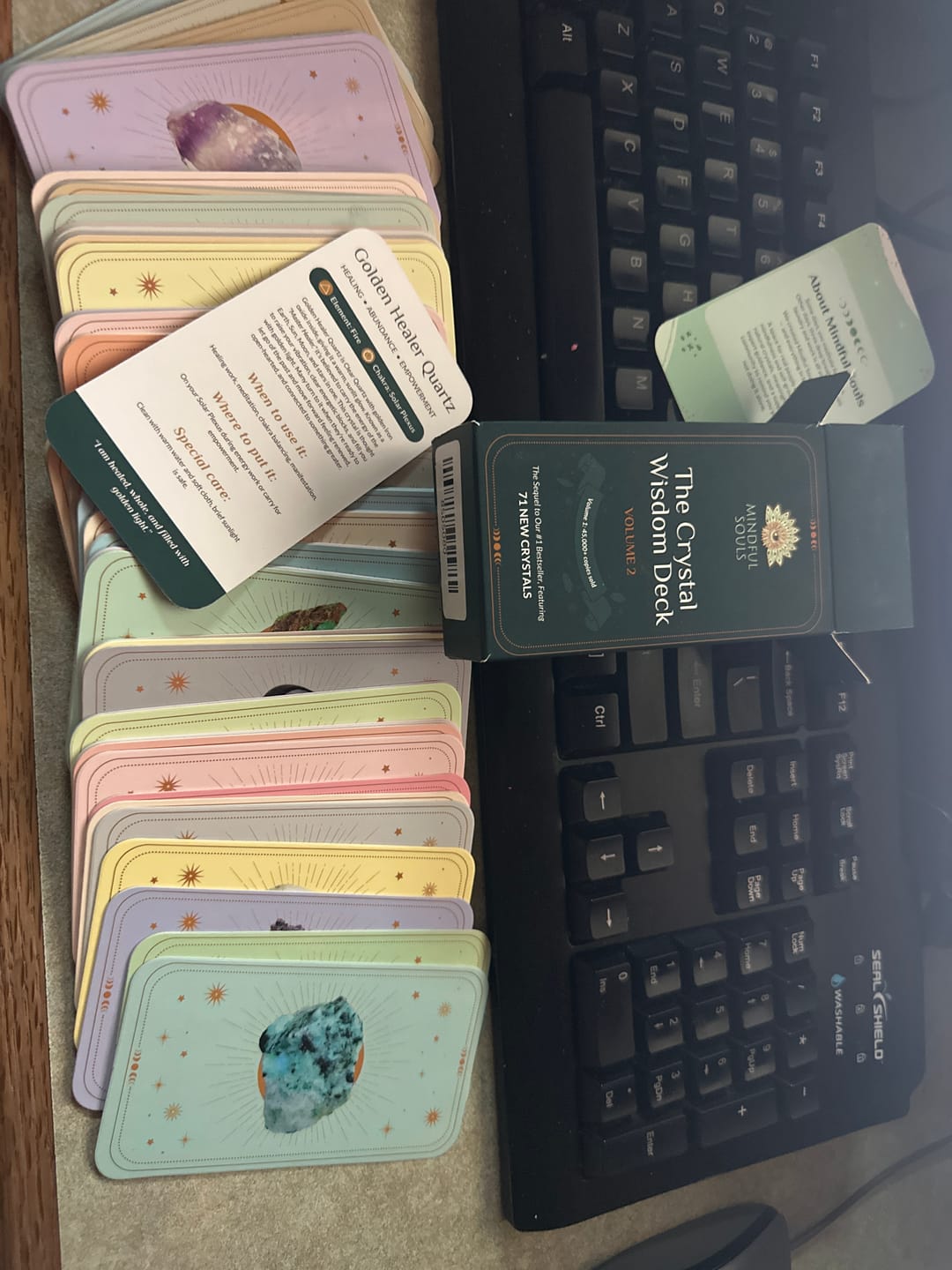 Customer photo review of The Crystal Wisdom Card Deck: Volume 2 (New Edition)
