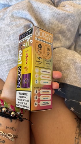 Customer photo review of FIZZY MAX III 6en1 60000 Puffs | 6 sabores