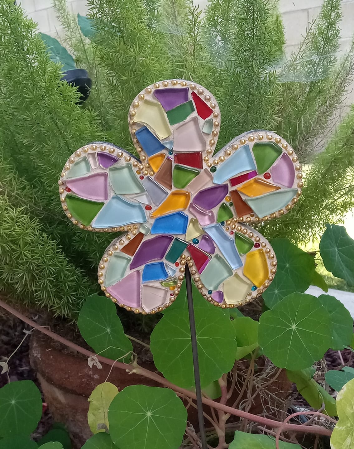 Customer photo review of Unfinished Wood Flower Shape - Spring - Craft - up to 46" DIY