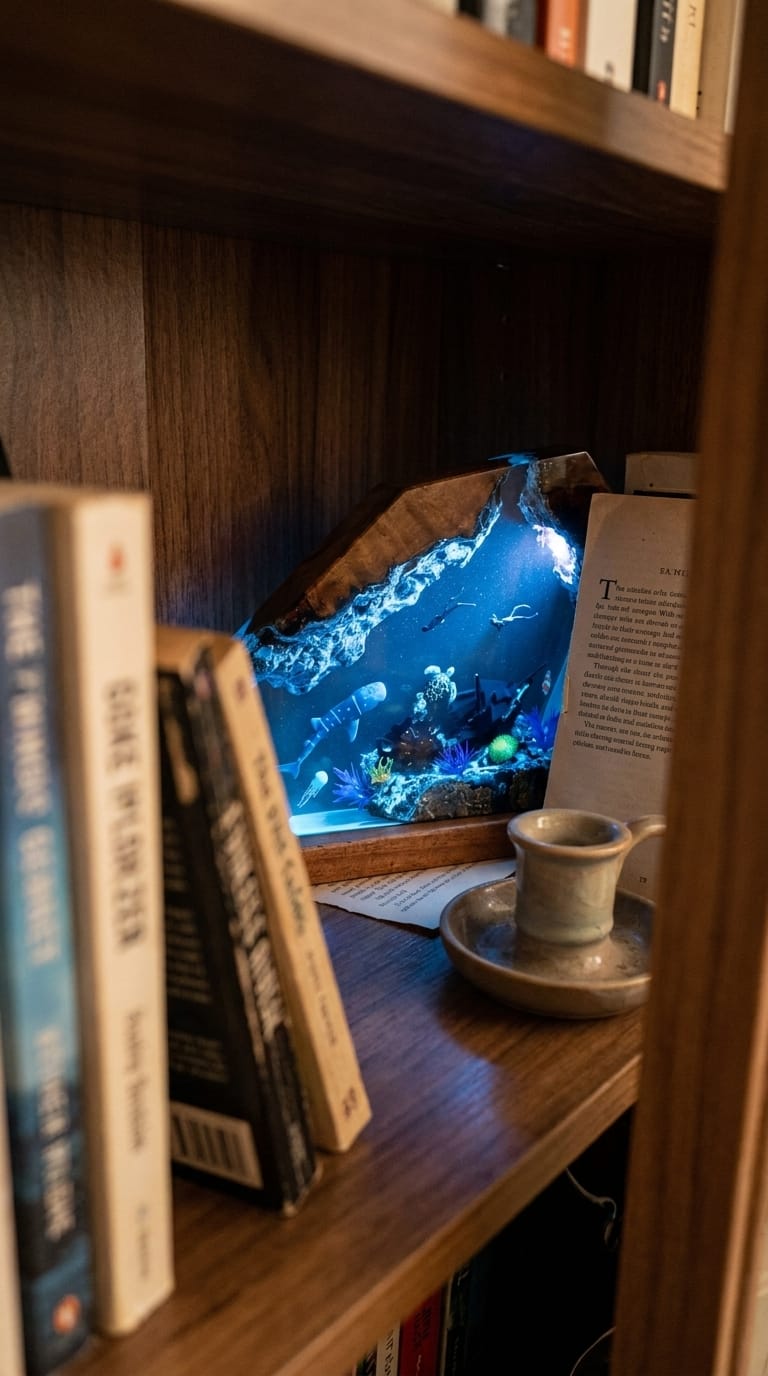 Customer photo review of Lampara de Resina del Oceano