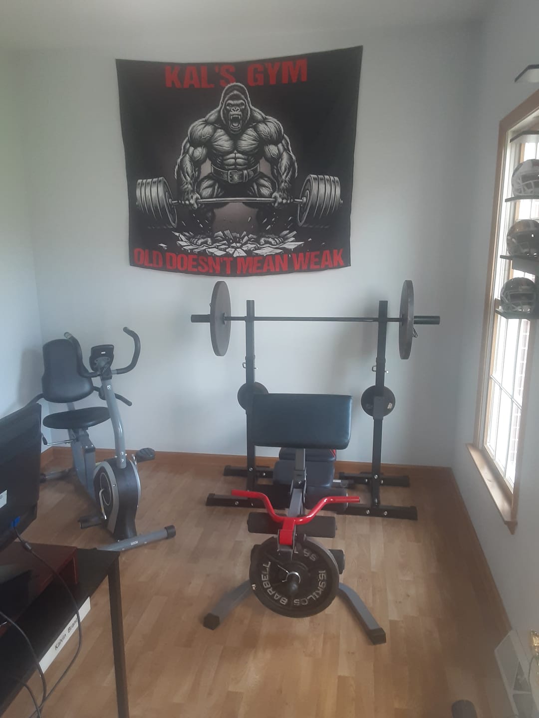 Customer photo review of Gorilla Beast Mode Deadlift Personalized Gym Banner 11510