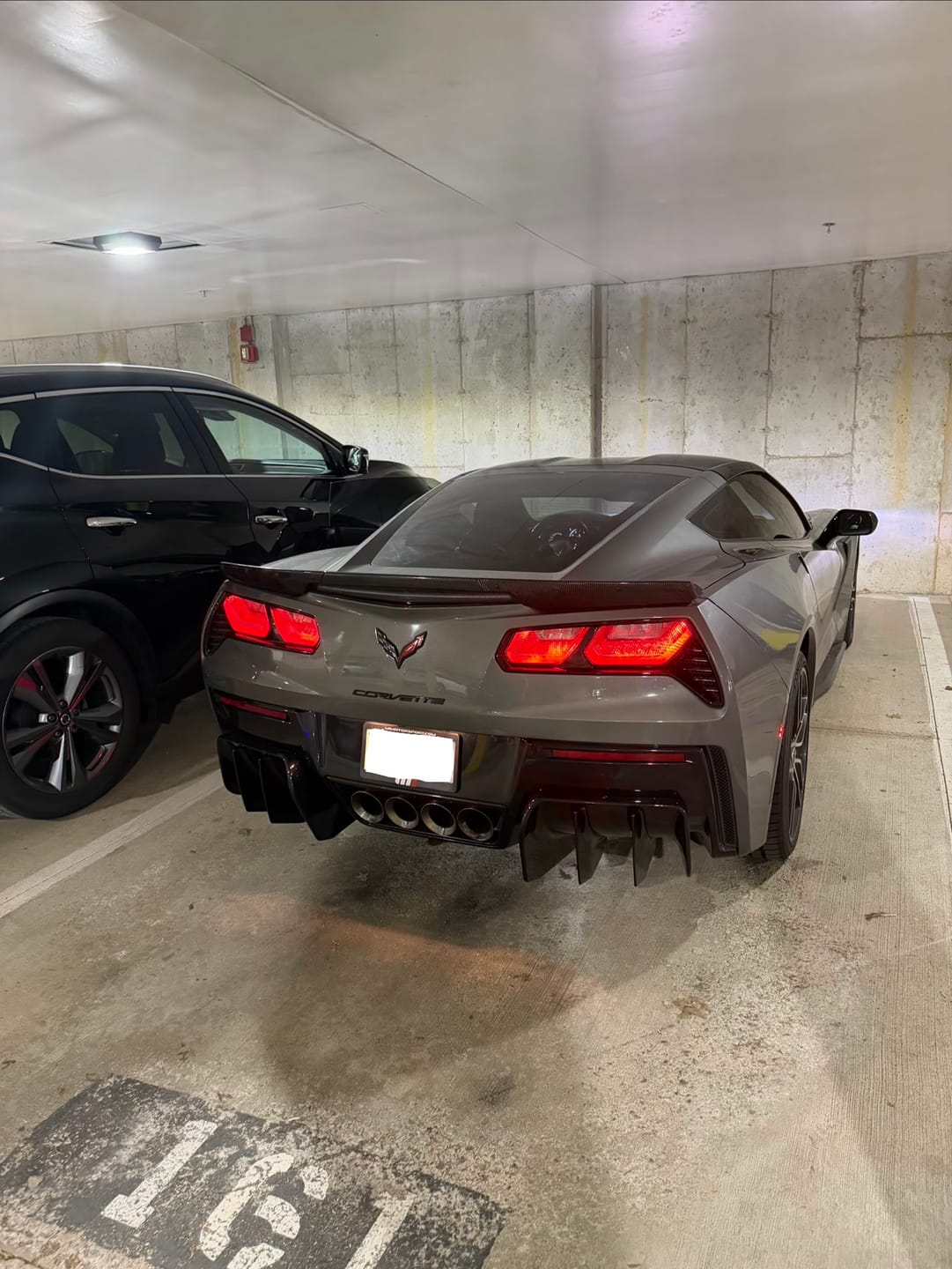 Customer photo review of Corvette C7 Add On Rear Bumper Diffuser