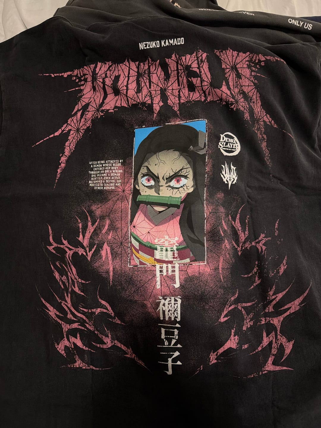 Customer photo review of 4266 - Demon Slayer: Kimetsu no Yaiba - Character Tees