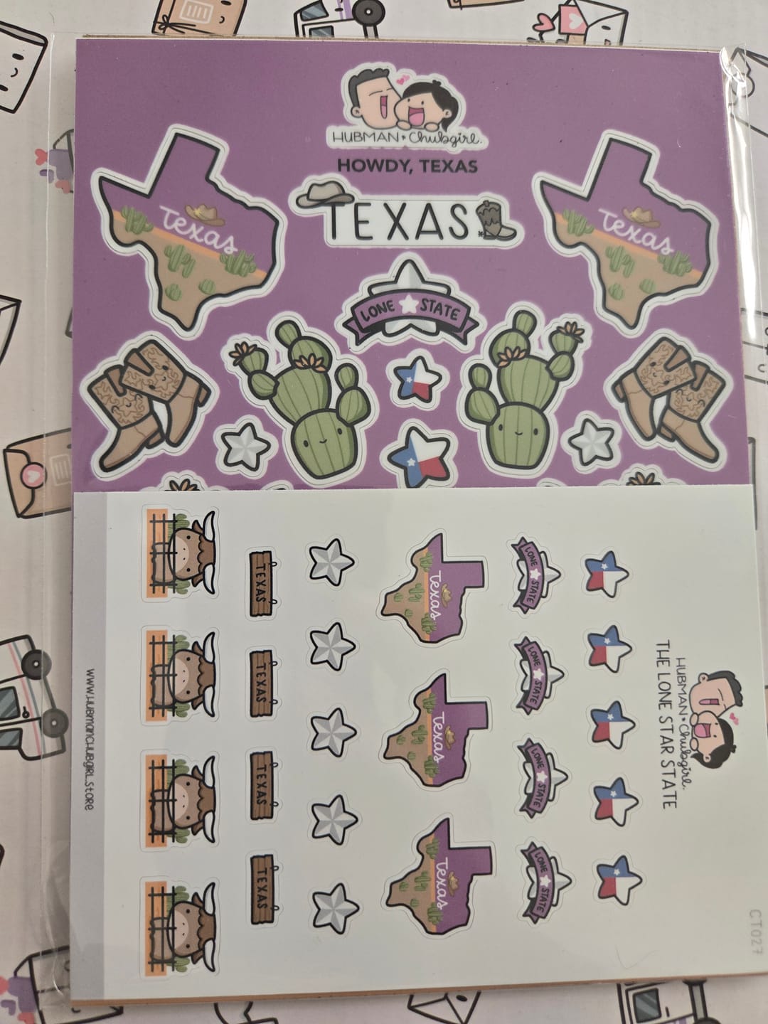 Customer photo review of Texas Sticker Set