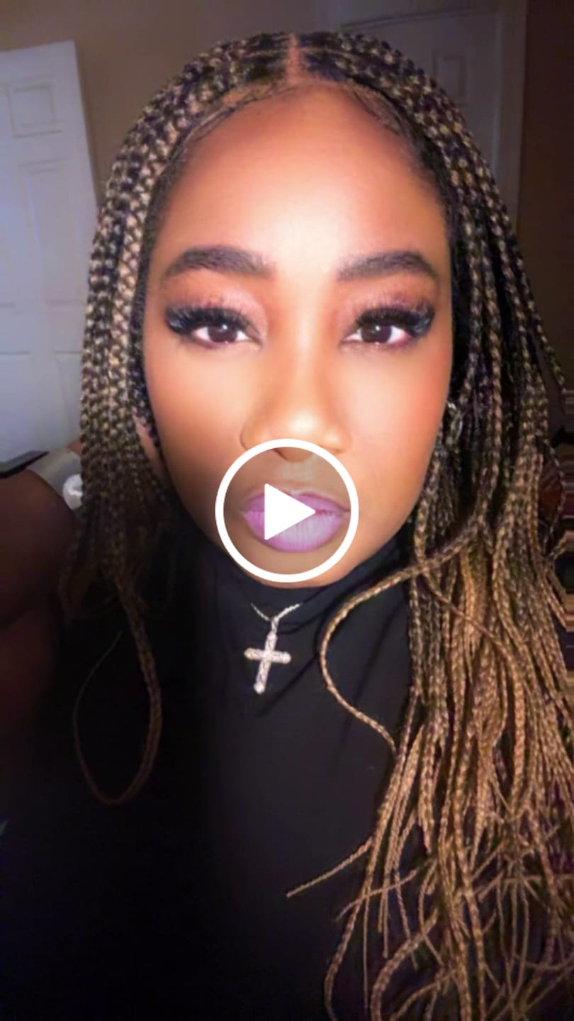 Customer video review of Swiss HD Full Lace Knotless Box Braided Wig
