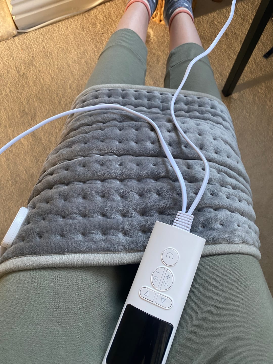Customer photo review of Electric Back Heating Belt – Waist Warmer with 9 Heat Settings & Timer