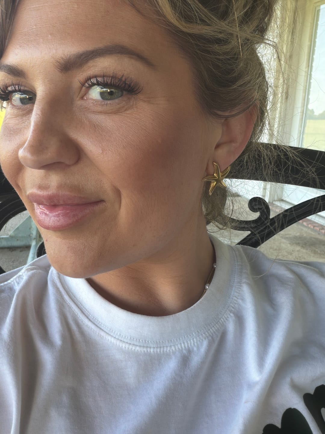 Customer photo review of Mini Starfish Earrings (Bundle)