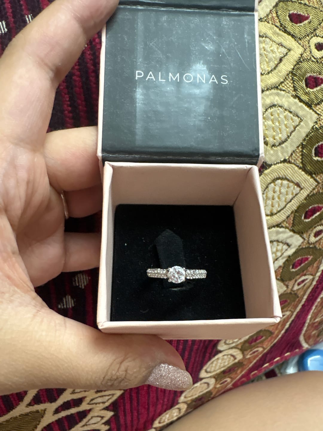 Customer photo review of Blush of Love 925 Silver Ring