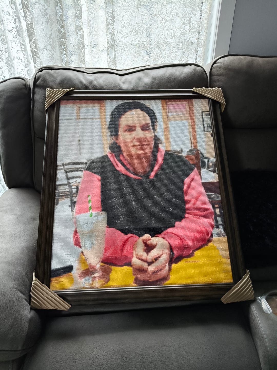 Customer photo review of Worlds Best Customized Diamond Painting Kit