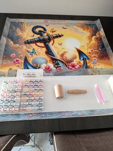 Customer photo review of 5D Diamond Painting – Anker des Lichts