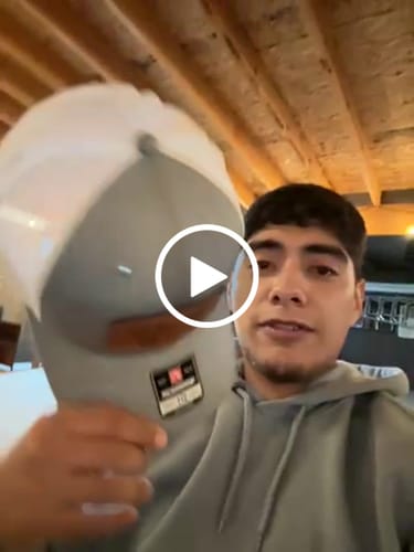 Customer video review of Premium Custom Leather Patch Hats (Wholesale)