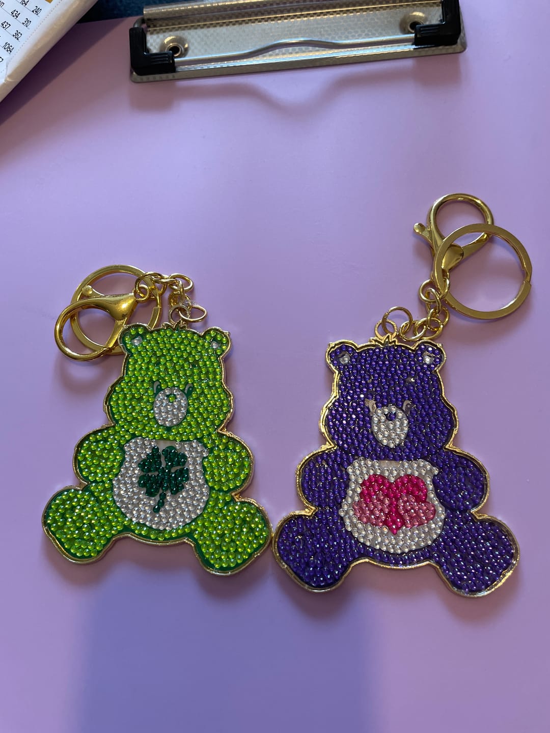 Customer photo review of Care Bears Crystal Art Keyring - Blind Bag