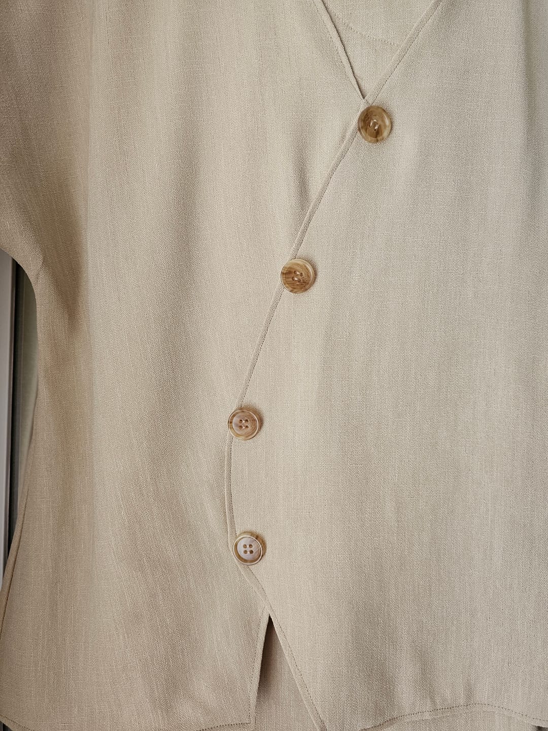 Customer photo review of Classic Linen Look Polyester Fabric