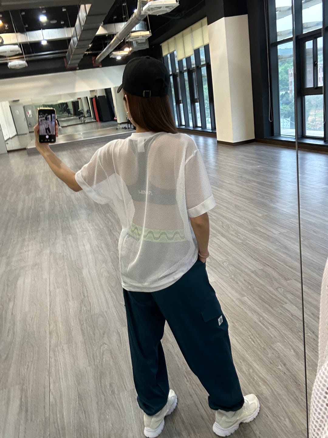 Customer photo review of Latin Movement Parachute Cargo Pants