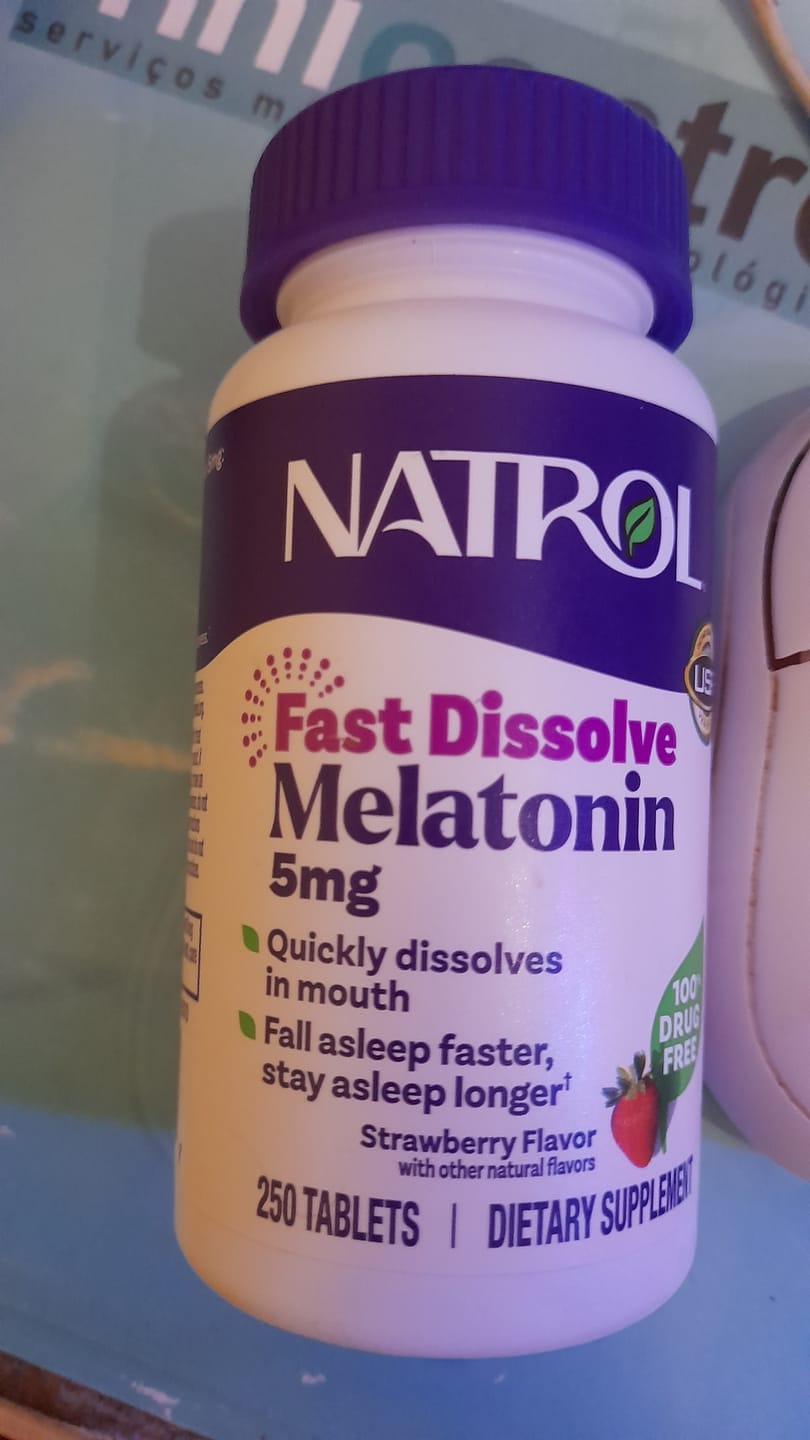 Customer photo review of Natrol - Melatonina 5 Mg 250 Tablets Dissolução Rápida Sabor Morango