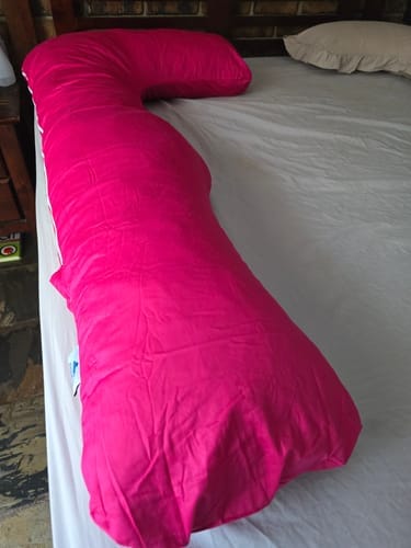 Customer photo review of L-Shaped Support Pillow