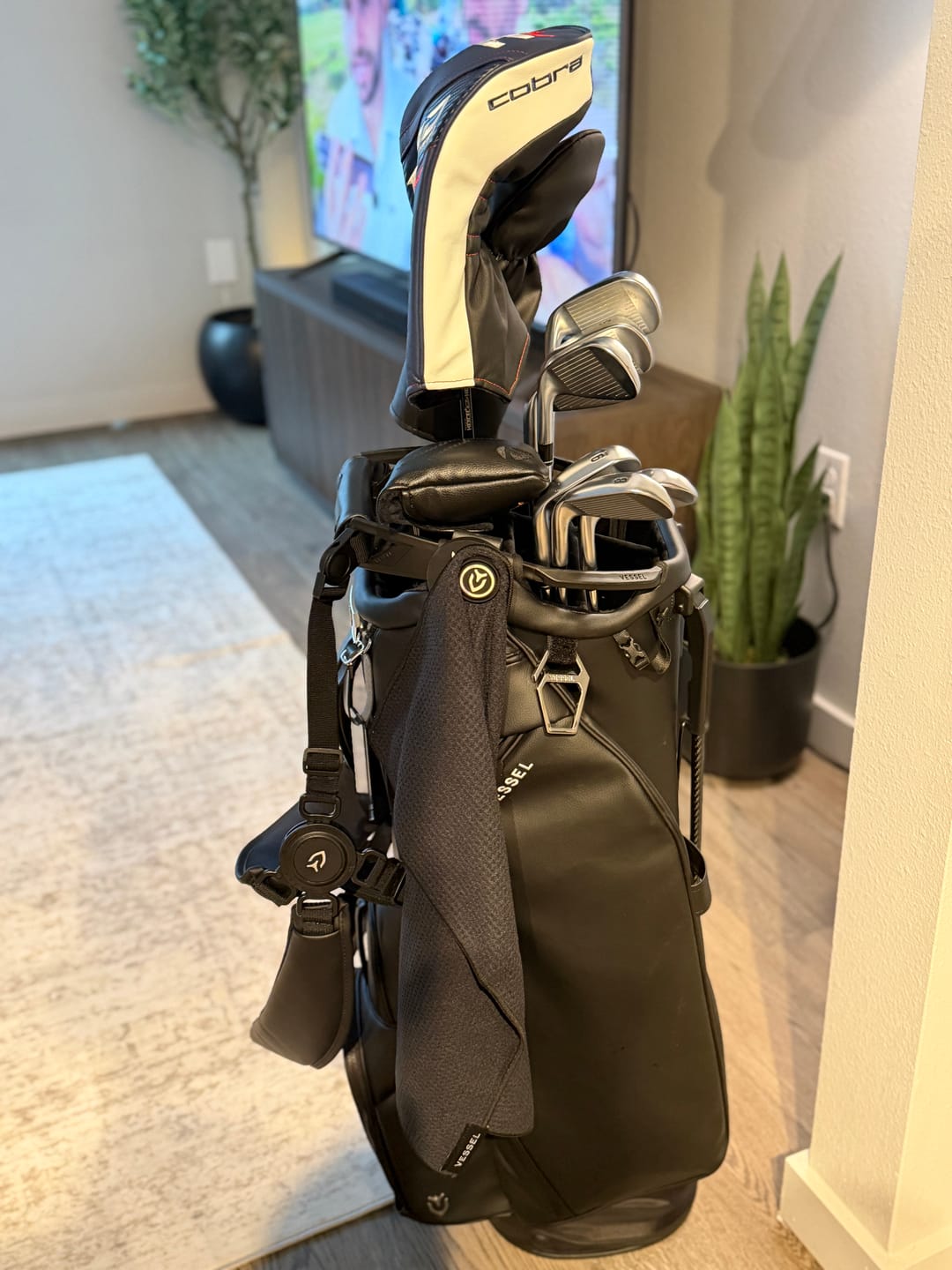 Customer photo review of MagnetOwl Magnetic Golf Bag Landing Pad