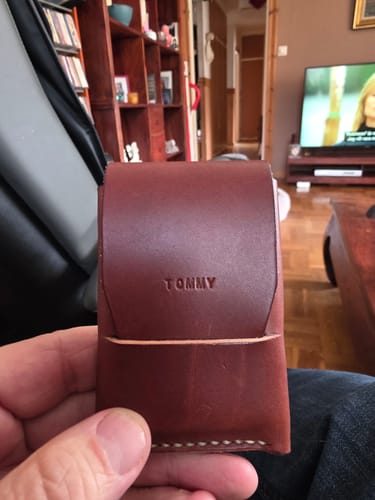 Customer photo review of Slimmad plånbok i äkta läder