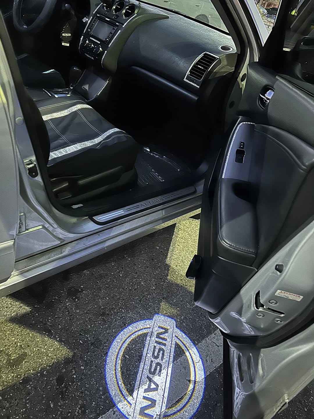 Customer photo review of Bright Car Door LED Logo Light Kits
