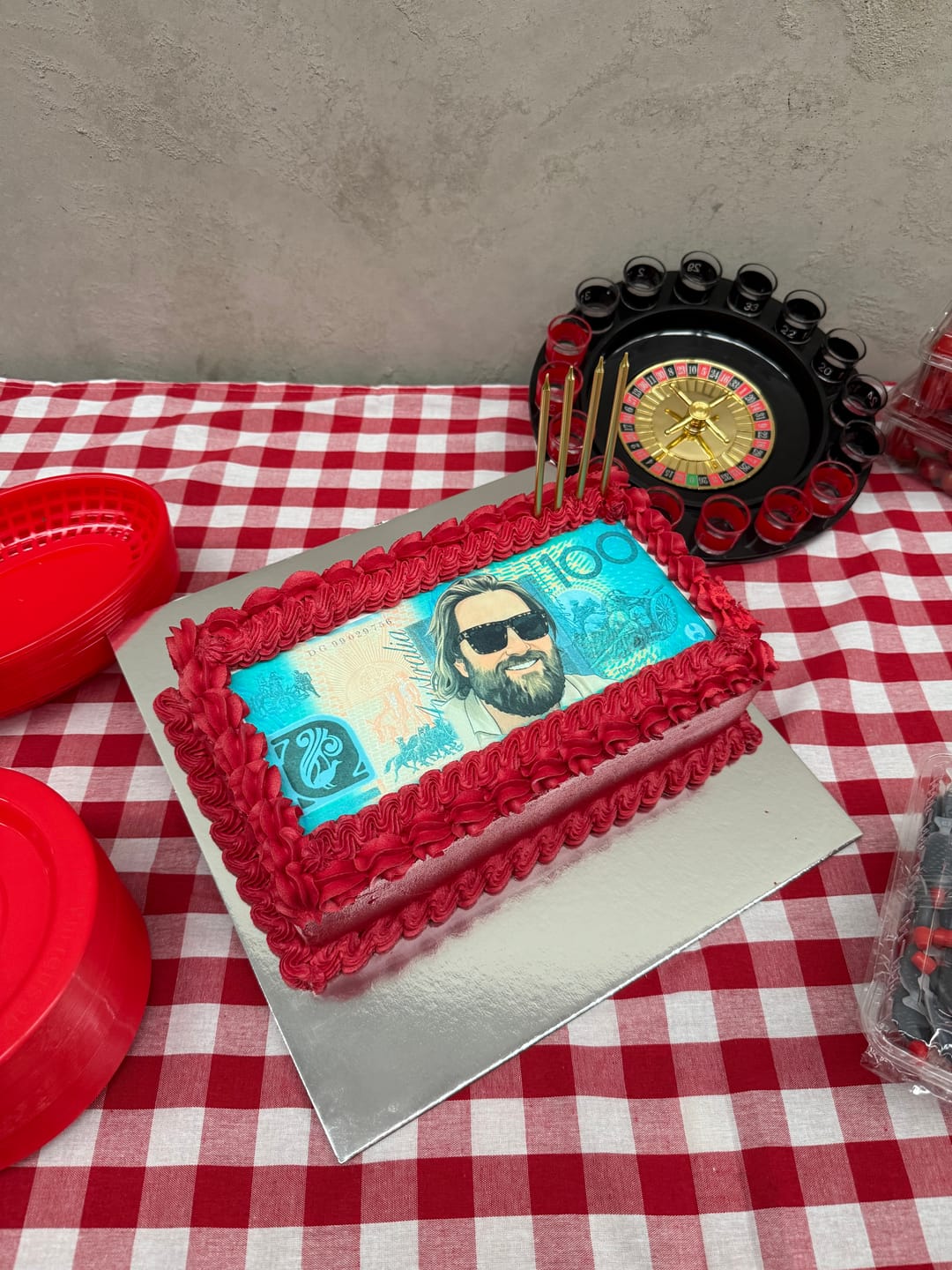 Customer photo review of A4 Rectangle Custom Edible Icing Image