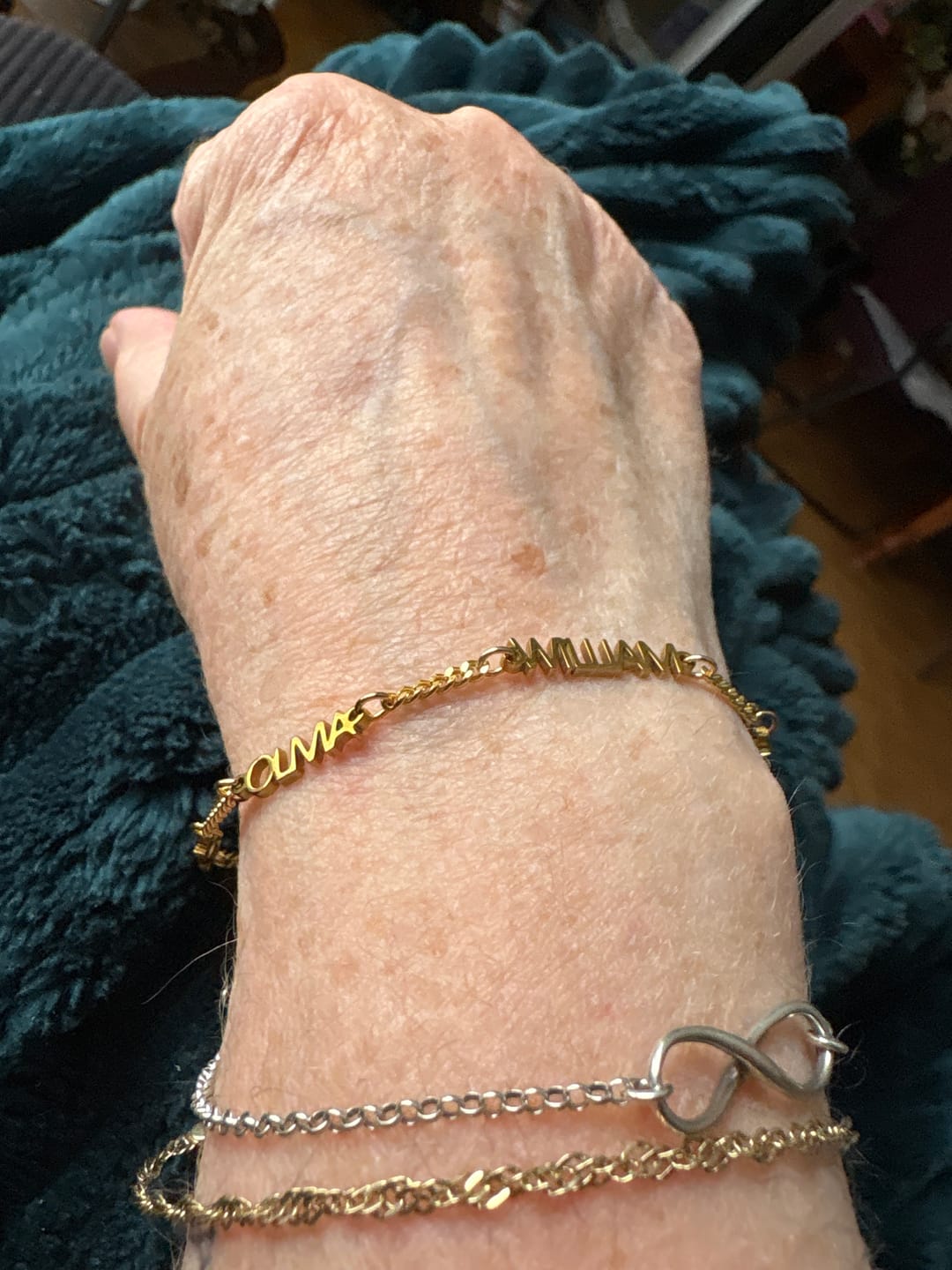 Customer photo review of Custom Name Bracelet