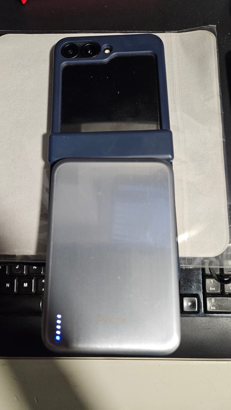 Customer photo review of SolidSafe™ Air 5K Solid-State Qi2 Power Bank w/Titanium Enclosure