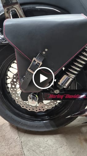 Customer video review of Harley Dyna Solo Bag - Left Side for Side Mount Plate (Model DL032)